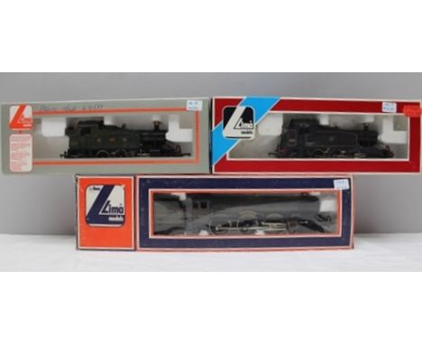 LIMA MODELS - Three OO gauge locomotives in original vendor's boxes including; King George V No.6000 4-6-0, green GWR livery,
