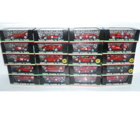 A COLLECTION OF TWENTY ORIGINAL VINTAGE 1:43 SCALE BRUMM "SERIE ORO" DIECAST GRAND PRIX MODEL CARS, all in original vendor's 