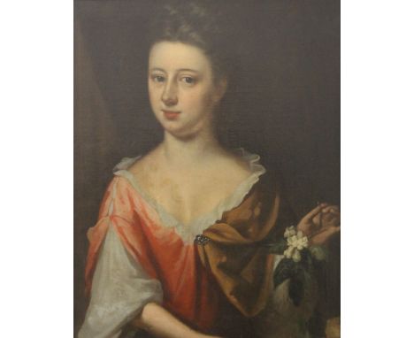 18th CENTURY SCHOOL, Portrait of a Lady, oil on canvas, relined, framed. 57 x 71 cm.