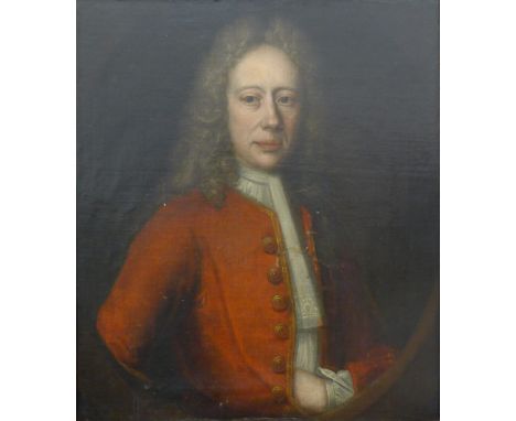 18th CENTURY SCHOOL, A Portrait of a Gentleman, oil on canvas, framed. 63.5 x 73.5 cm.