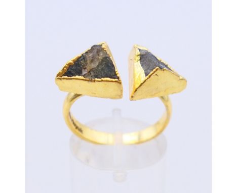 A modernist Sefa Huyuk ring. Ring size N/O but adjustable.