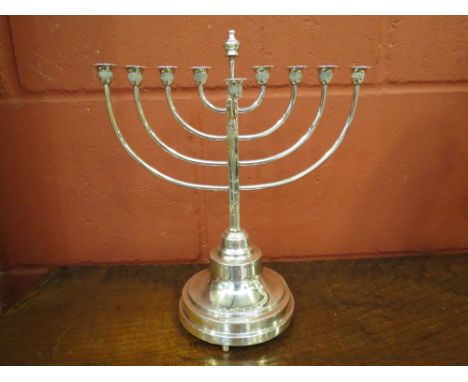 A Menorah Hanukkah musical candlestick