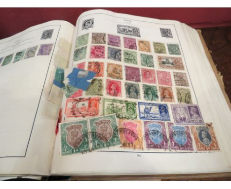 A quantity of stamp albums including Commonwealth 