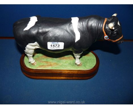 A Royal Worcester British Friesian Bull.