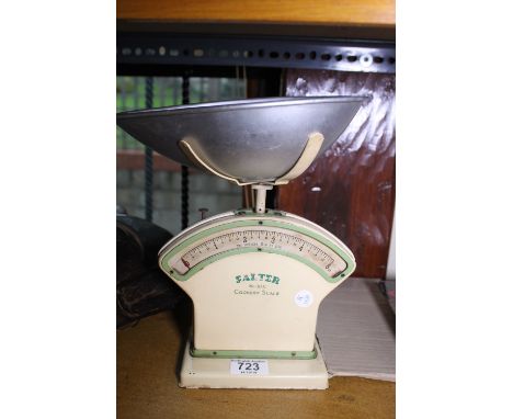 Vintage set of Salter number thirty cookery scales