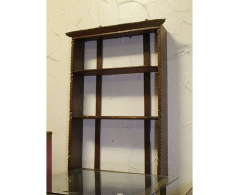 Wall hanging three shelf display unit