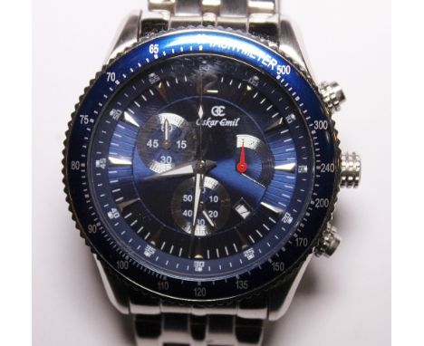 Oscar Emil gents chronograph wristwatch in original box