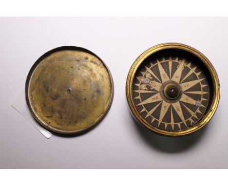 Antique brass compass with Robert Anderson marked to top