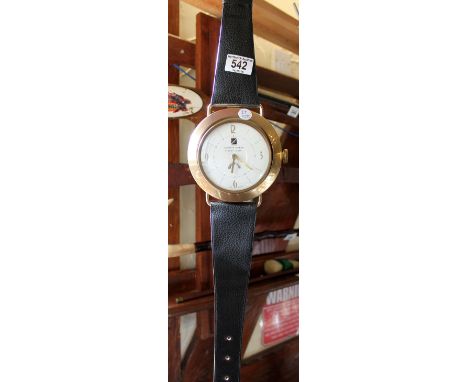 Mechanical watch/clock with German day indicator