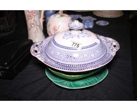 Carltonware bowl, Crown Devon bowl and Tyrian dome etc 