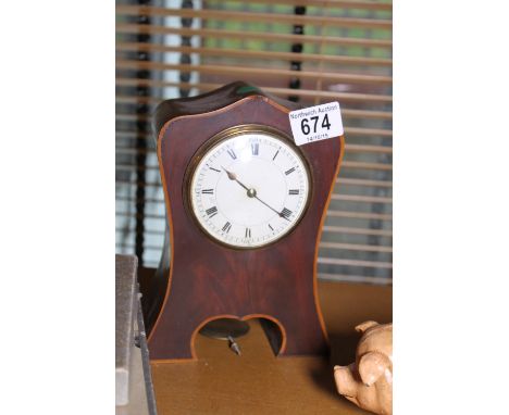 Mahogany cased mantel clock 