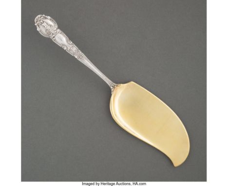 A Tiffany & Co. Renaissance Pattern Partial Gilt Silver Fish Server, New York, circa 1905 Marks: TIFFANY & CO. STERLING PAT. 