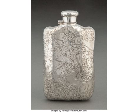 A Tiffany &amp; Co. Silver Flask, New York, 1902-1907Marks: TIFFANY &amp; CO., 7283 MAKERS 6629, STERLING SILVER, 925-1000, C