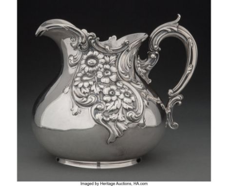 A Dominick &amp; Haff Silver Repoussé Pitcher, New York, 1894Marks: (lozenge-925, circle, 1894-diamond), STERLING, 196&nbsp;7