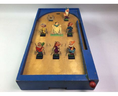 SNOW WHITE AND THE SEVEN DWARFS BAGATELLE BOARD, by Chad Valley