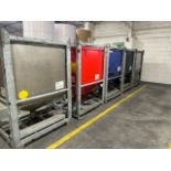 Set Of 5 Hoppers on Steel Frames