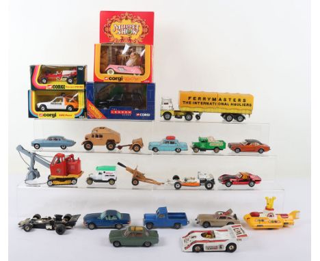 Quantity of Vintage Corgi Toys, boxed 152 Ferrari 312 B2 racing car, 2032 Muppet Show Miss Piggy, 484 AMC Pacer Rescue, 66001