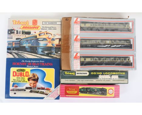 A Wrenn H0/00 W2227 City Of Stoke On Trent Locomotive and Tender 4-6-2 LMS-black- 6254, with packing rings, in near mint orig