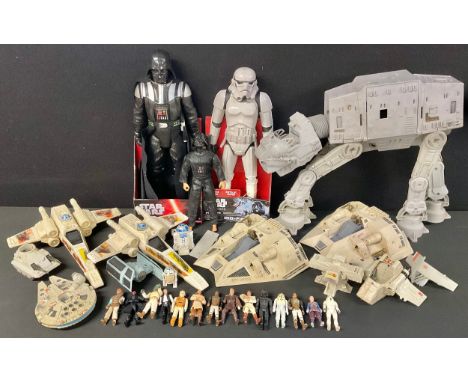 Toys &amp; Juvenalia - an assortment of Star Wars memorabilia comprising a pair of Disney Darth Vader and Stormtrooper figuri