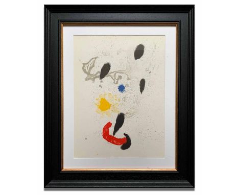 JOAN MIRO 'Untitled', 1963, colour lithograph on paper, published by Maeght Editeur, 44cm x 54cm, framed and glazed.