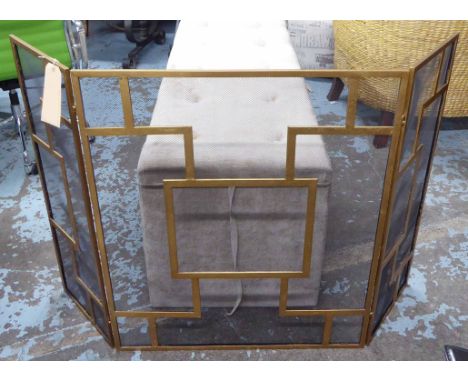 FIRE SCREEN, French Art Deco inspired, 85cm H. 