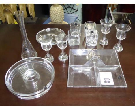 ARNOLFO DI CAMBIO GLASSWEAR, of various descriptions, by Ettore Sottass, Enzo Mari and Oscar Tusquets, including glasses, dis
