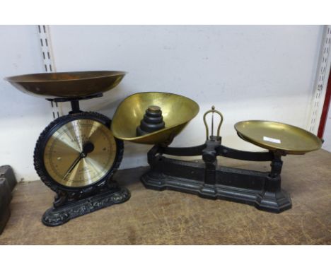 Two sets of scales and weights 