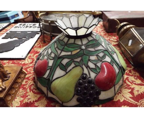 A Tiffany style lamp shade A/F