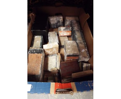 A box of assorted glass plate negatives to include landscape, architecture, portrait, hunting etc