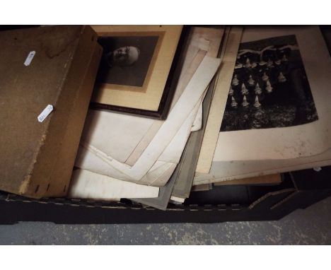 A box of ornithological and portrait photographs dating to the mid 20thC from the estate of Drs. N.F. and R.N. Ticehurst
