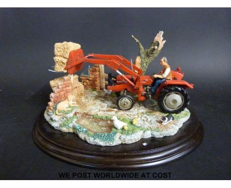 Large Country Artist group with Massey Ferguson 135 tractor 'Hay for the Day' with certificate and paperwork