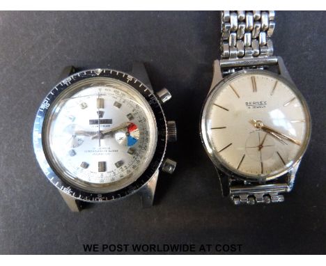 A Limit of Switzerland chronograph gentleman's wristwatch together with a Bernex wristwatch