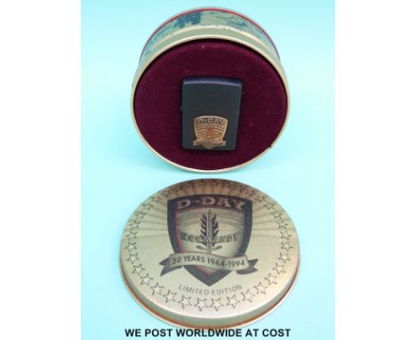 Zippo limited edition Normandy D-Day 50th Anniversary lighter in original tin