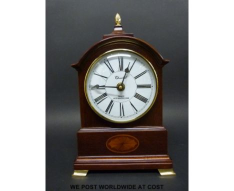 A Churchill Westminster chiming quartz mantel clock in the 19thC style 