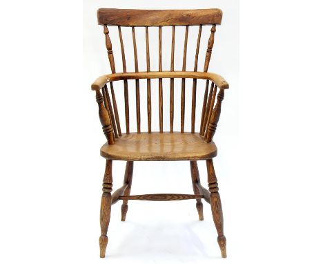 A VICTORIAN&nbsp; FRUITWOOD AND ASH COMB BACK WINDSOR CHAIR, EAST MIDLANDS REGION, MID 19TH C, WITH ELM SEAT Condition report
