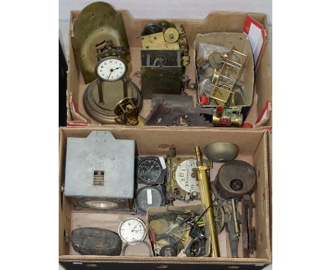 A CAST AND PATINATED ALLOY NATIONAL TIME RECORDER, 20CM L, A BLICK UNIVERSAL TIME RECORDER AND VARIOUS OTHER TIMEPIECES, A 19
