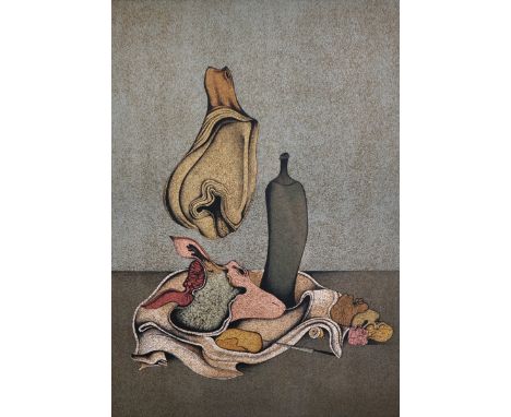 20th Century European School. Untitled, Lithograph, Indistinctly Signed and numbered 9/225 in Pencil, 24" x 17".