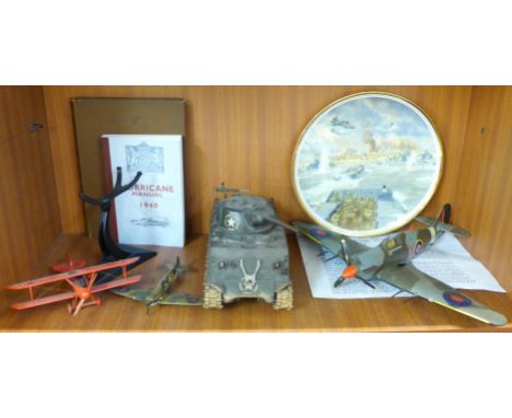 A model Corgi Aviation Archive Collector Series, AA35508, Hawker Hurricane MkII die-cast model, RAF No.1 (F) Squ., Night Reap