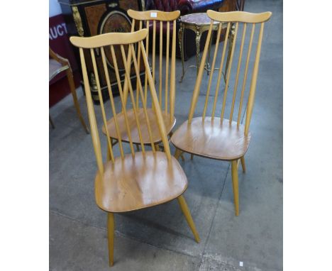 A set of three Ercol chairs