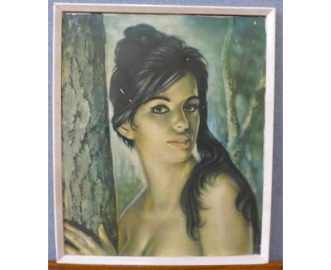 A J.H. Lynch print of Tina and a Wassily Kandinsky print, framed