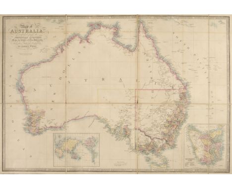 Australia. Wyld (James). Map of Australia, Compiled from the Nautical Surveys, Made by Order of the Admiralty, and other Auth