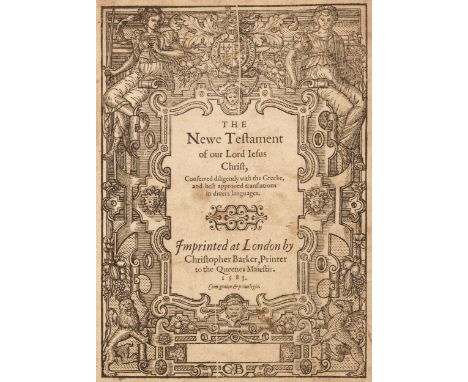 Bible [English]. [The Bible. Translated according to the Ebrew and Greeke..., Imprinted at London by Christopher Barker, 1583