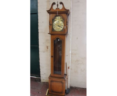 A modern long case clock by Bluart. 198cm