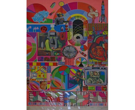 Eduardo Paolozzi (Scottish, 1924-2005)BASH (Pink)Limited edition coloured print, number 2398/3000Signed, dated 1971 and numbe