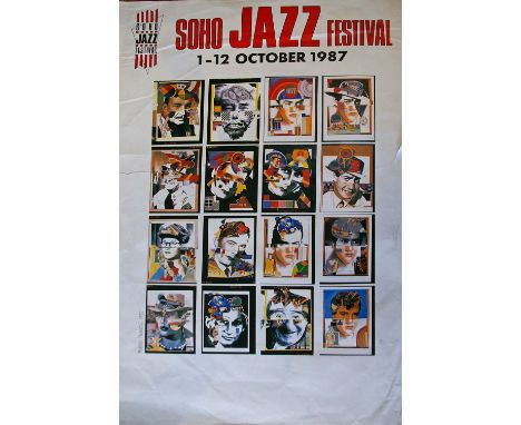 Eduardo Paolozzi K.B.E., R.A., H.R.S.A. (Scottish, 1924-2005)A poster designed by Paolozzi for the 1987 Soho Jazz Festival101