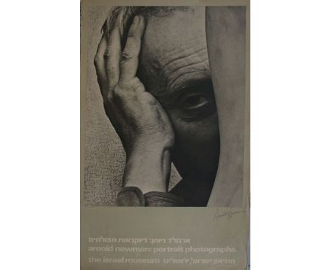 A group of eleven prints including a signed Arnold Newman poster (Limited Edition no. 4/70), 86 x 50cm, a lithograph by Serge