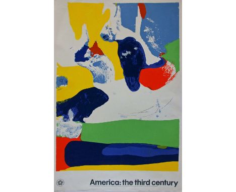 A group of five assorted exhibition posters, including Jasper Johns, Vasarely, a signed poster of 'Artists Call Against U.S. 