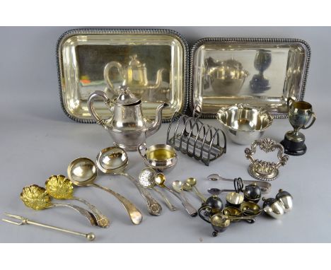 Miscellaneous silver plate, entree dish and cover and flatware