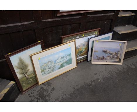 Prints and pictures by Vernon Ward and Great Langdale by K Mellings etc 