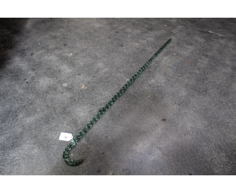 Glass twist walking stick 